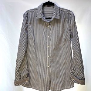 J. McLaughlin Striped Button Down Blouse